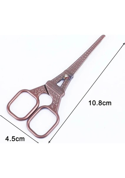 10.8cm Kırmızı Stil Yüksek Li Avrupa Çapraz Dikiş Retro Vintage Antika Dikiş Kuyruk El Sanatları Dıy Ev Kumaş Kesim Trim Makas (Yurt Dışından)