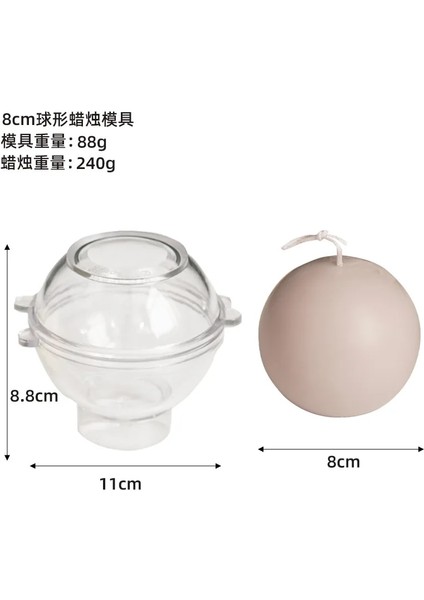 Kalıp-5 Tarzı Dıy El Yapımı Aromaterapi Mum Kalıbı Yuvarlak Gezegen Topu Plastik Kalıp Aroma Mum Mum Kalıbı Mum Kalıbı Top Serisi Kalıp (Yurt Dışından)