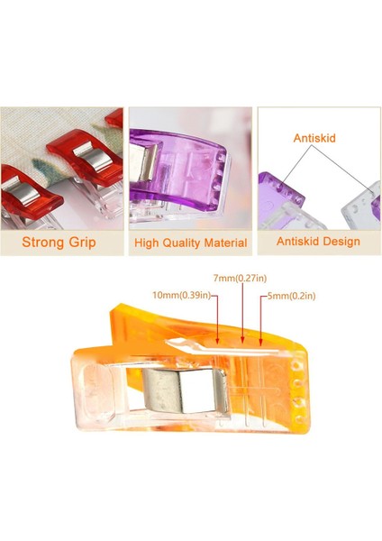 Kırmızı 50 Adet Tarzı Pcs Dikiş Klipsleri Plastik Kelepçeler Kapitone Crafting Crocheting Örgü Güvenlik Klipsleri Çeşitli Renkler Bağlama Klipsleri Kağıt (Yurt Dışından) indirimleri