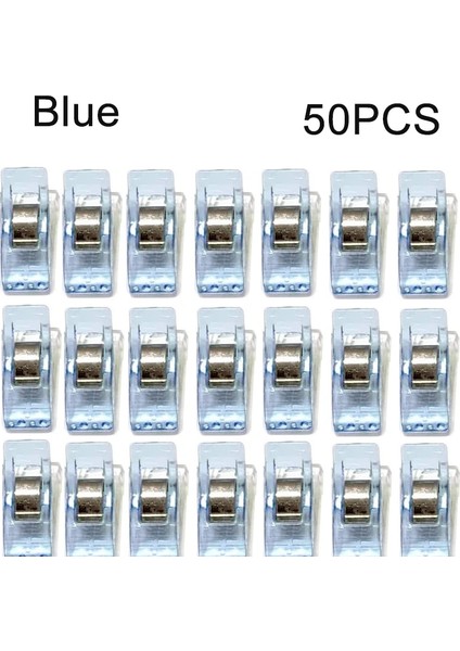 Mavi 50 Adet Tarzı Pcs Çok Amaçlı Dikiş Klipleri Dıy Kapitone Dikiş Craft Için Renkli Plastik Bağlama Klipleri Dikiş Bağlama Araçları (Yurt Dışından)