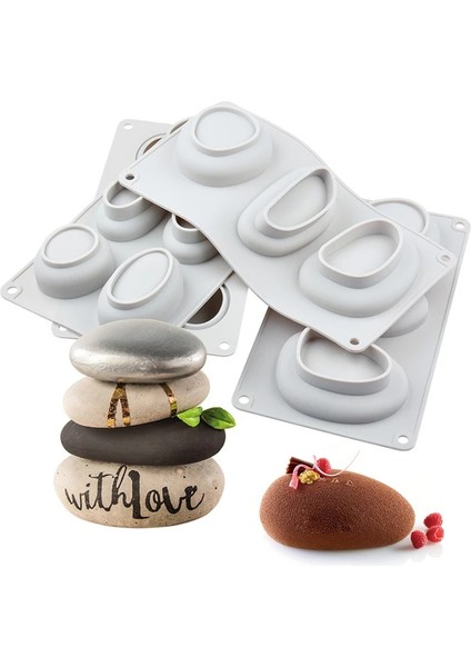 B Tarzı 3D Çakıl Silikon Sabun Kalıp Ağacı Şekilli 6 Delik Sabun Kalıp Sanat ve El Sanatları Sabun Banyo Kalıplama El Yapımı Araçları (Yurt Dışından) modelleri