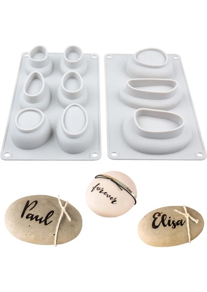 B Tarzı 3D Çakıl Silikon Sabun Kalıp Ağacı Şekilli 6 Delik Sabun Kalıp Sanat ve El Sanatları Sabun Banyo Kalıplama El Yapımı Araçları (Yurt Dışından) indirimleri