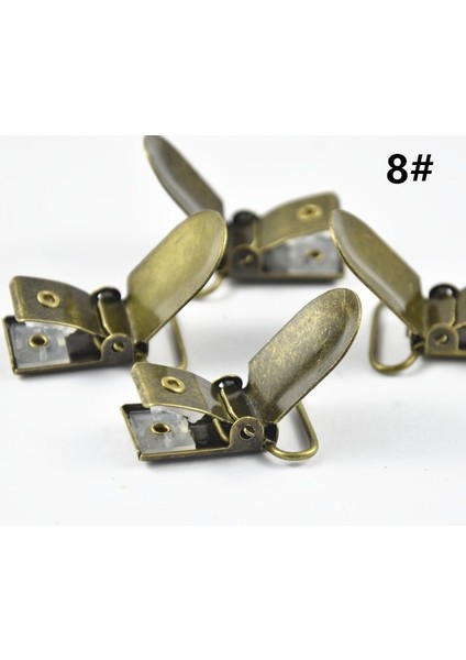 1-25 mm Gümüş Stil Yenı Metal Askı Emzik Sahipleri Plastik Ekleme Craft Kanca ile Klipler Yatıştırıcı Klipsler Dikiş Aracı Dıy Aksesuar (Yurt Dışından)