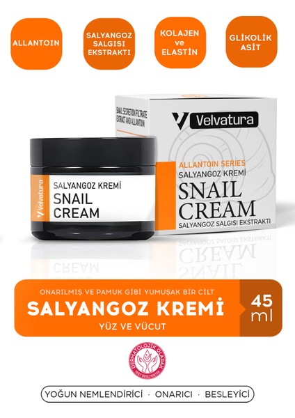 Salyangoz Kremi Hücre Onarıcı, Yenileyici ve Nemlendirici Etkili
