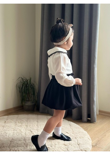 Etekli Bebe Yaka 2’li Kız Takım fiyatları