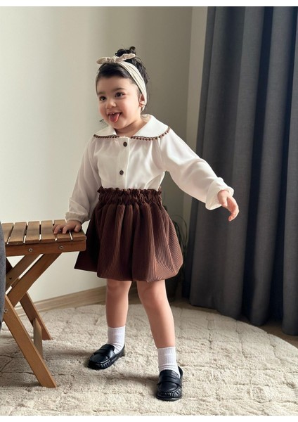 Etekli Bebe Yaka 2’li Kız Takım