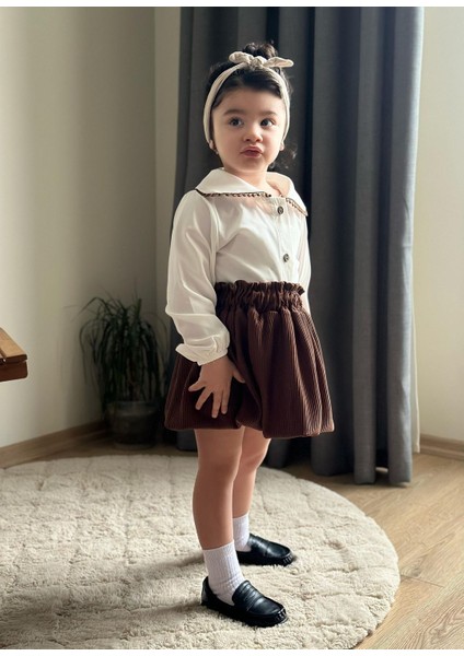 Etekli Bebe Yaka 2’li Kız Takım modelleri