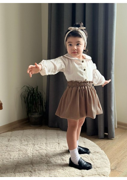 Etekli Bebe Yaka 2’li Kız Takım