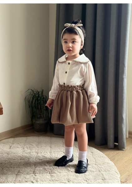 Etekli Bebe Yaka 2’li Kız Takım fiyatları