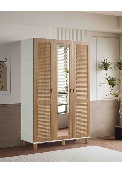 Favori %100 mdf Membran 3 Kapaklı Dolap Gardırop