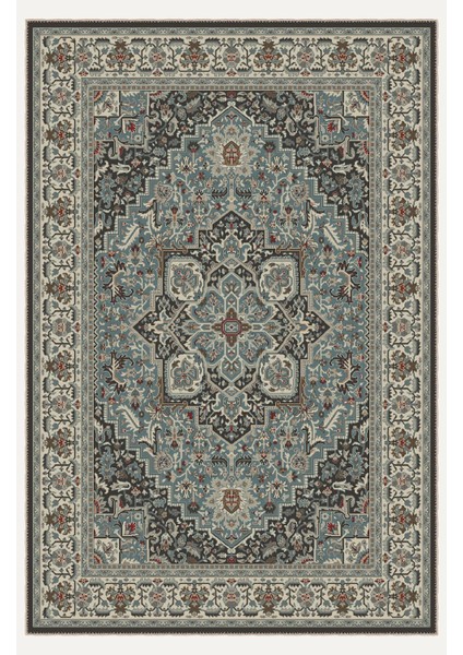 Vintage Halı Modern Motifli Bej Klasik Göbekli Desenli Dijital Şönil Halı fiyatları