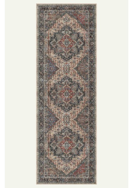 Vintage Halı Modern Motifli Bej Klasik Desenli Dijital Şönil Halı indirimleri