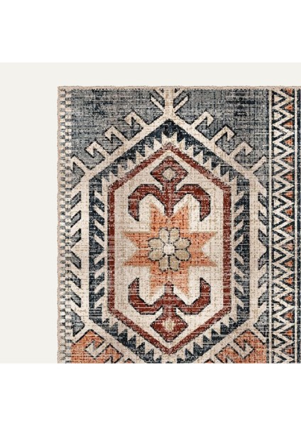 Vintage Çok Renkli Kilim ve Eskitme Dijital Şönil Halı modelleri