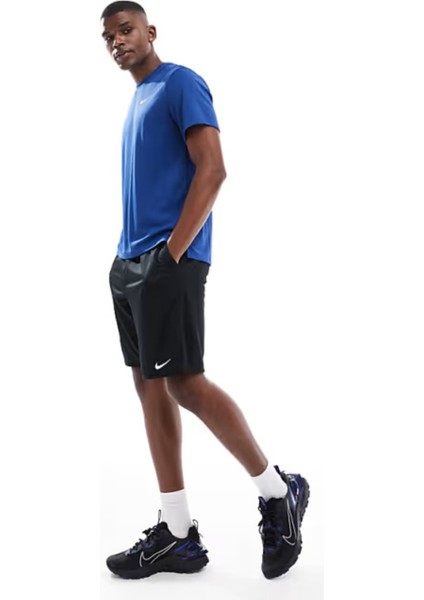 Dri-Fit Uv Miler Ss Erkek Mavi Spor Tişört