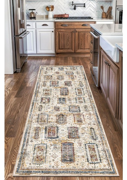 Kilim Motifli Geometrik Desenli Modern Eskitme Tasarım Vintage Dijital Şönil Halı fırsatları