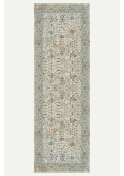 Vintage Desenli Mint Salon Halısı, Dokuma Taban Dekoratif Şönil Halı indirimleri