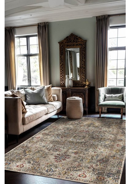 Vintage Eskitme Anadolu Halısı Bohem Dokunuşlu Dijital Şönil Halı