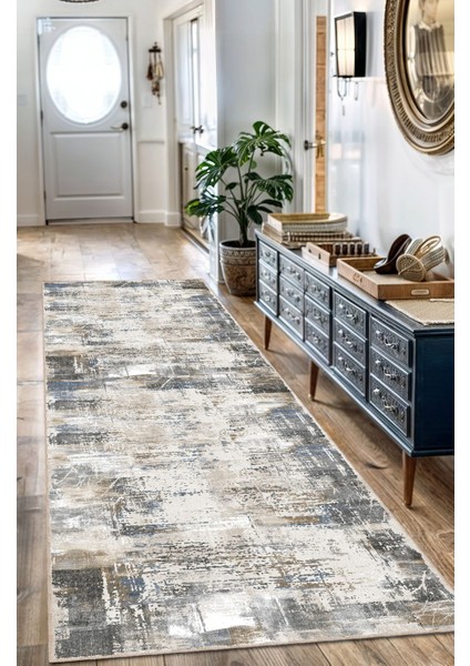 Vintage Halı Modern Motifli Bej ve Renkli Klasik Dijital Şönil Halı fırsatları