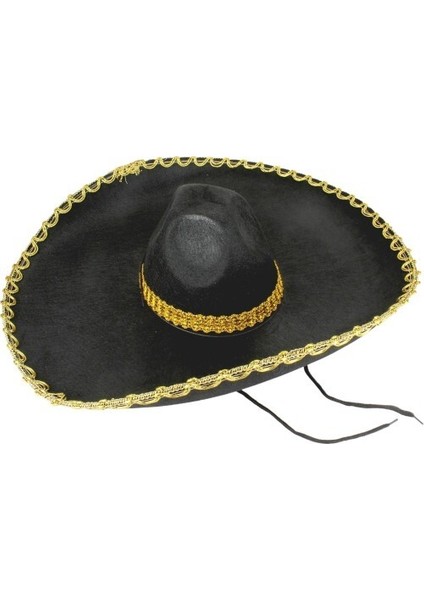 Sombrero Meksika Şapkası Altın Şeritli Yetişkin Boy modelleri