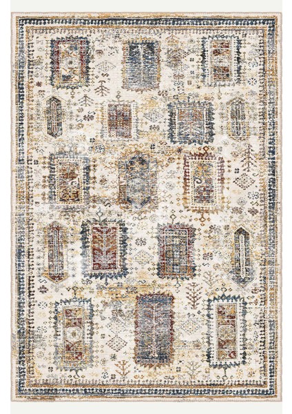 Kilim Motifli Geometrik Desenli Modern Eskitme Tasarım Vintage Dijital Şönil Halı fiyatları