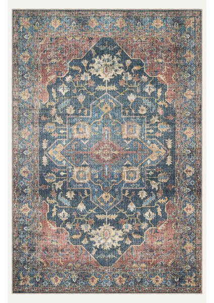 Vintage Halı Göbekli Çiçek Motifli Klasik Dijital Şönil Halı fiyatları