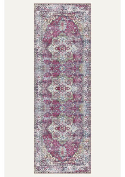 Canlı Renkler Vintage Desenli Bej Renkli Salon Halısı, Dokuma Taban Dekoratif Şönil Halı indirimleri