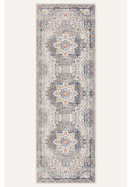 Vintage Desenli Bej Renkli Salon Halısı, Dokuma Taban Dekoratif Şönil Halı indirimleri