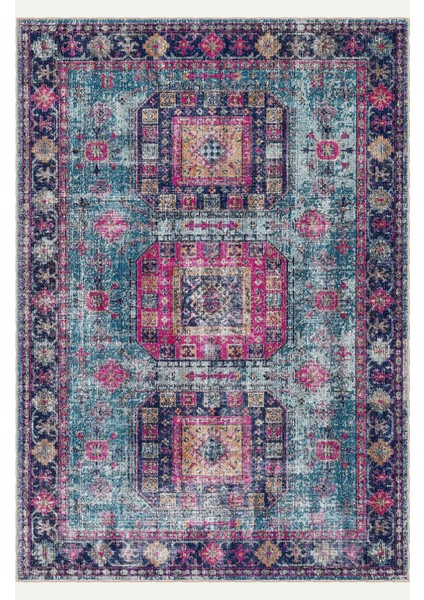 Soft Pastel Vintage Desenli Salon Halısı, Dokuma Taban Dekoratif Şönil Halı fiyatları