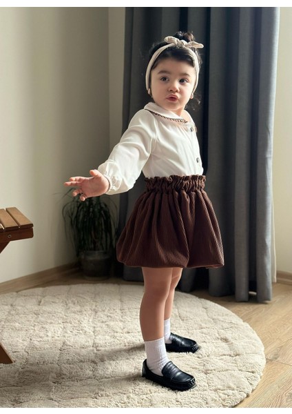Etekli Bebe Yaka 2’li Kız Takım fiyatları