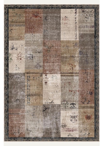 Soft Pastel Vintage Desenli Salon Halısı, Dokuma Taban Dekoratif Şönil Halı fiyatları