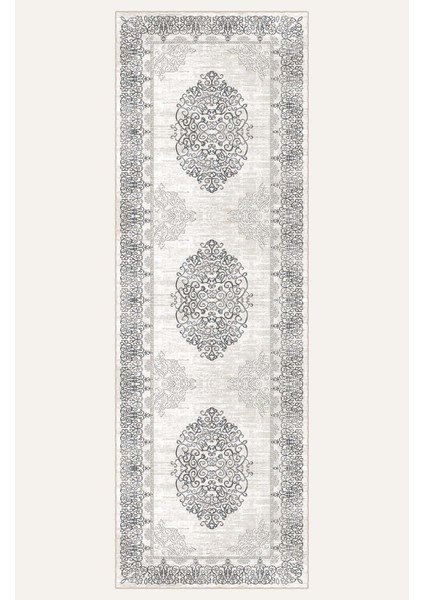 Vintage Halı Modern Motifli Gri Göbekli Kilim Desenli Dijital Şönil Halı indirimleri