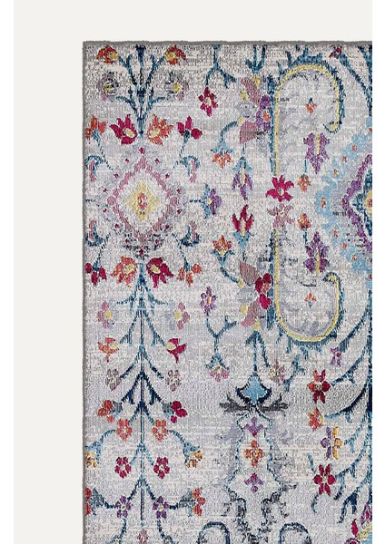 Vintage Desenli Salon Halısı, Dokuma Taban Dekoratif Şönil Halı