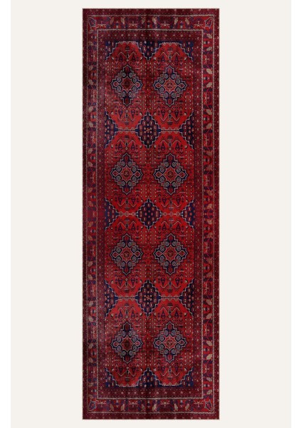 Afgan Bordo Vintage Desenli Salon Halısı, Dokuma Taban Dekoratif Şönil Halı indirimleri