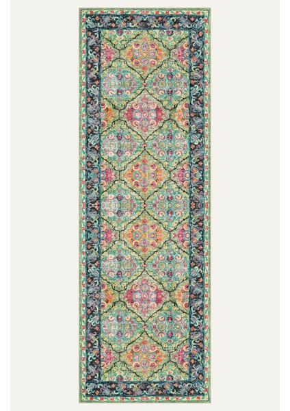 Soft Pastel Vintage Desenli Salon Halısı, Dokuma Taban Dekoratif Şönil Halı indirimleri