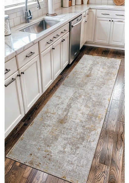 Vintage Desenli Gri Salon Halısı, Dokuma Taban Dekoratif Şönil Halı fırsatları