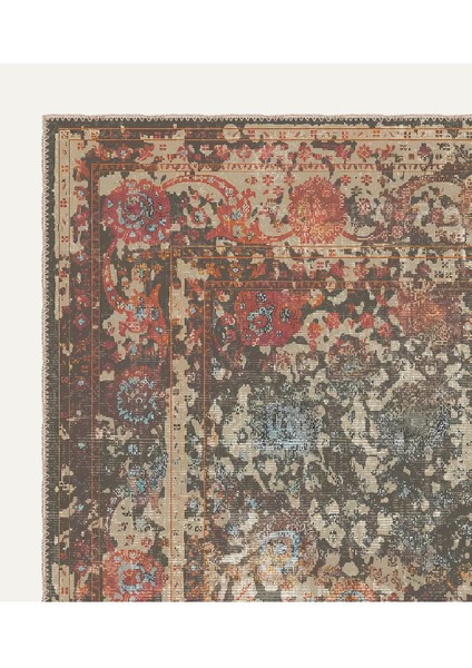 Otantik ve Canlı Desenli Vintage Dijital Şönil Halı - Yıkanabilir, Şık Tasarım modelleri
