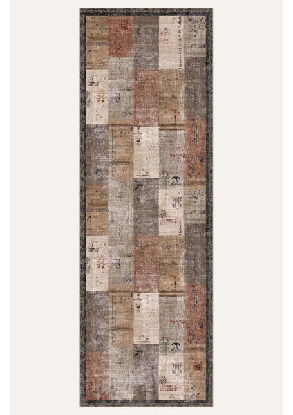 Soft Pastel Vintage Desenli Salon Halısı, Dokuma Taban Dekoratif Şönil Halı indirimleri