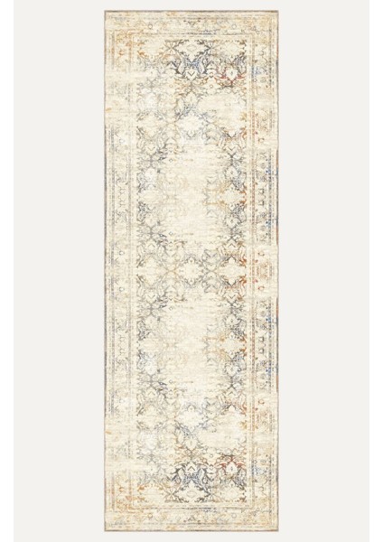 Pastel Tonlarda Eskitme Vintage Halı Dijital Şönil Halı fırsatları