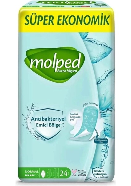 Nessiworld Molped Extra Hijyen Normal Ped Süper Eko 24 Adet