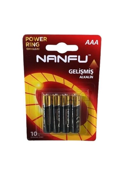 Ince Pil Aaa LR03 1.5V Alkalin 4'lü Paket