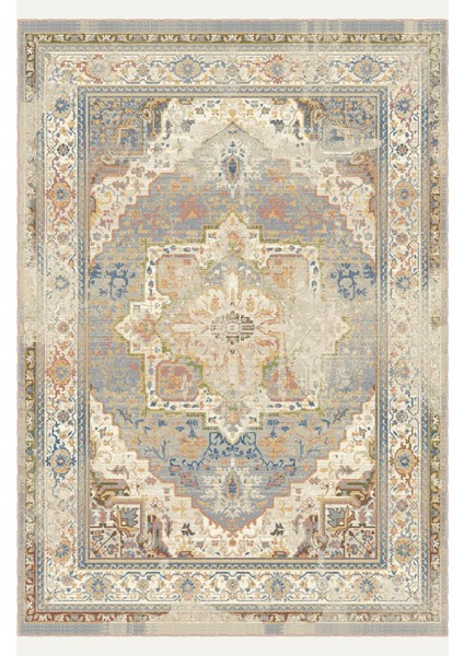 Soft Pastel Vintage Desenli Salon Halısı, Dokuma Taban Dekoratif Şönil Halı fiyatları