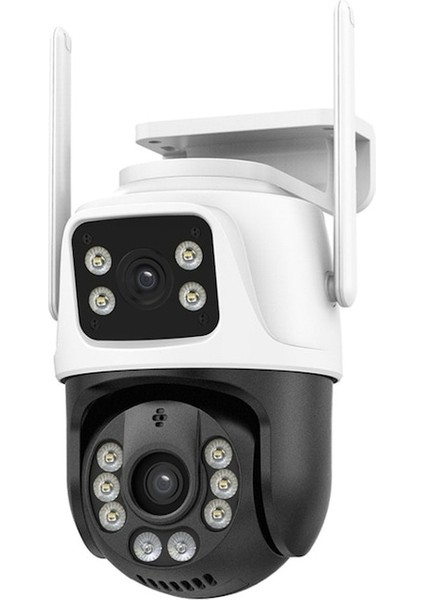 Blue Inter INT- cmR63 6mp Wifi Çift Kamera Iki Yönlü Sesli ve Kızılötesi Gece Görüşlü Güvenlik Kamerası