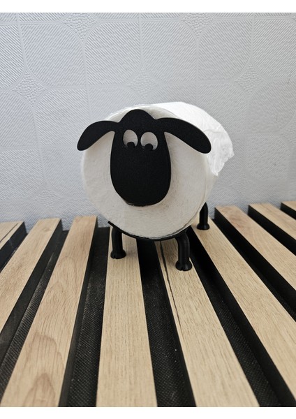 Kuzu Desenli Dekoratif Tuvalet Kağıtlığı