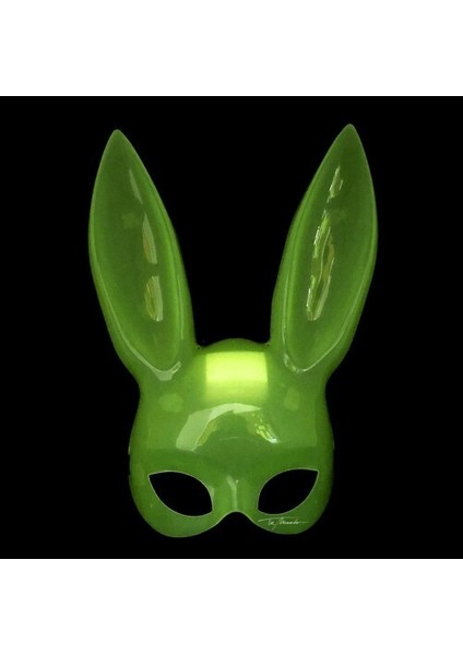 Karanlıkta Yanan Glow Floresan Tavşan Maskesi