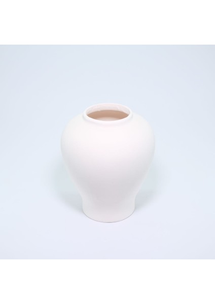 (Ham Ürün ) 26 cm Şah Kavanoz (Kapaklı)Seramik Bisküvi (Ham Ürün)