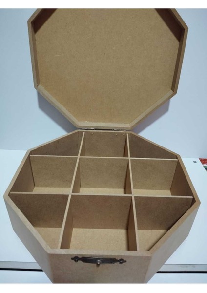 Ahşap 8 Bölmeli Sandık Organizer