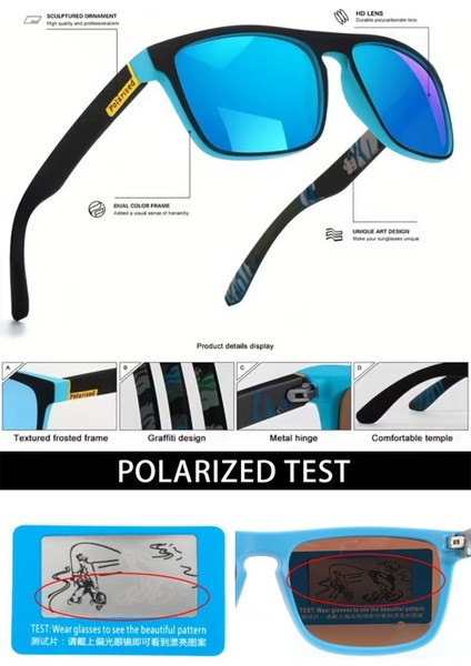 S4 Polarize Sürüş Spor Aktivite Unisex Güneş Gözlüğü