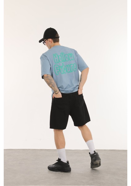 Bisiklet Yaka Oversize Erkek T-Shirt