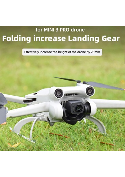 Mini 3 Pro Iniş Takımı Bacak Yüksekliği Uzatıcısı Drone Aksesuarları Geri Çekilebilir Kızak Koruyucu Yedek Parçalar Stand Takımı (Yurt Dışından)