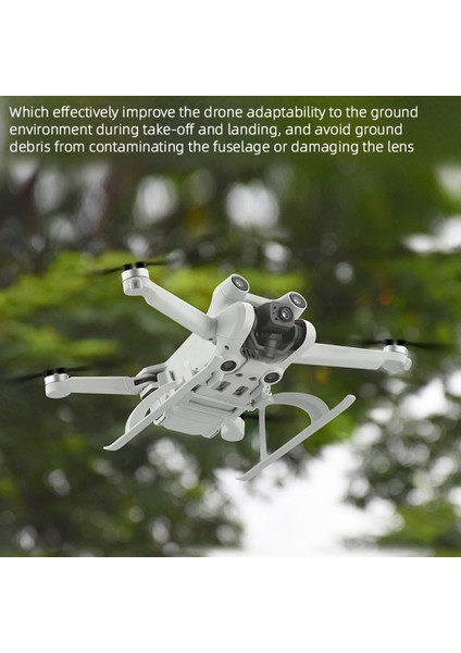 Mini 3 Pro Iniş Takımı Bacak Yüksekliği Uzatıcısı Drone Aksesuarları Geri Çekilebilir Kızak Koruyucu Yedek Parçalar Stand Takımı (Yurt Dışından)